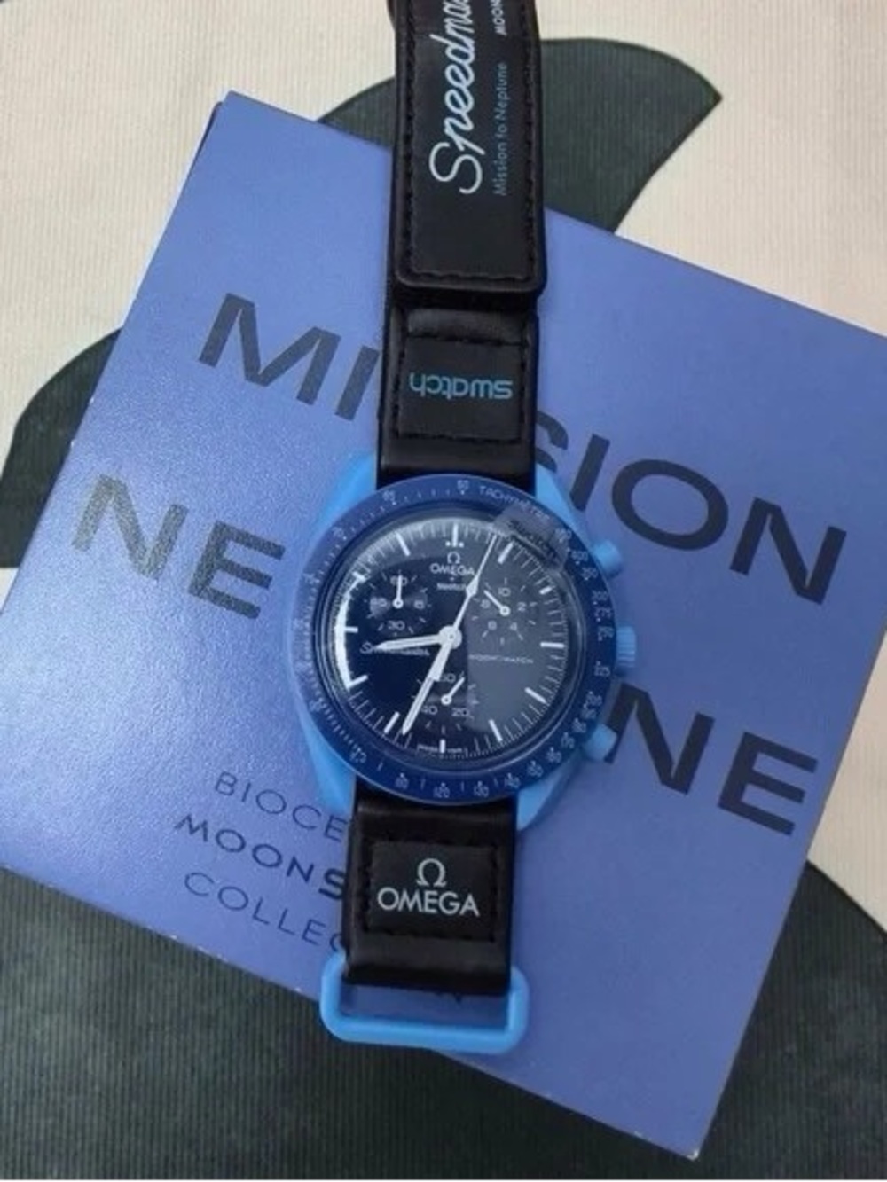🫐Swatch x Omega MoonSwatch Mission to Neptune Watch